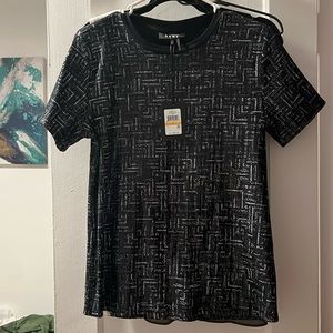 DKNY size small sequence blouse